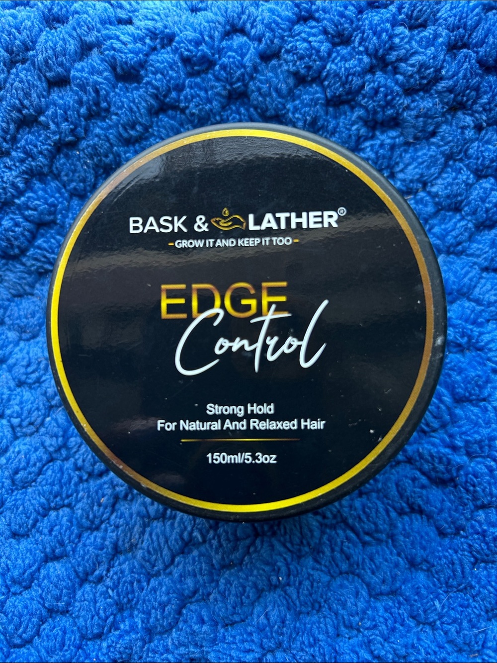 BASJ & LATHER Edge Control Strong Hold JUMBO SIZE 5.3oz BRAND NEW